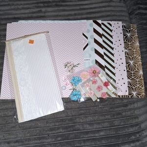 Recollections Chipboard Scrapbook Kit Embellishments Stickers Papers Craft Art